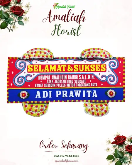 Papan Bunga Ucapan Selamat Cikeleng